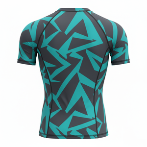 Camiseta de compresión duradera personalizada sublimada para hombres, mujeres y niños, para entrenamiento de MMA, BJJ, Jiu Jitsu No-Gi, venta al por mayor de ropa de natación. - Product Image 2