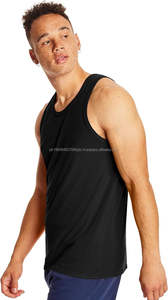 <b>Men's</b> High Quality Quick Dry Gym Tanktop Custom Solid Color Breathable Knitted <b>Top</b> with Button Embroidery Many Colors Available! - Product Image 3