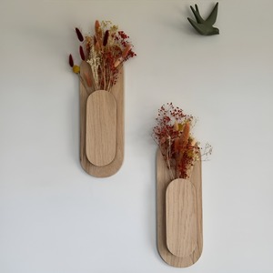 Terrario de pared para plantas con capullos de flores, estación de propagación, florero de tubo de ensayo, soporte de madera, terrario de vidrio - Product Image 2