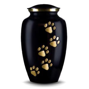 AHO Hermosas Urnas Funerarias Europeas Grises Plateadas con Huella de Pata de Mascota, Ecológicas y Duraderas, para Cenizas, de Metal, con Garantía de 3 Años - Product Image 6