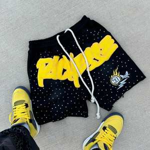 กางเกงขาสั้นแฟชั่นผู้ชายผ้าแคนวาสพิมพ์ลายตามสั่ง 100% ผ้าฝ้าย ระบายอากาศ แห้งเร็ว ขายส่งจากโรงงานผลิตเสื้อผ้า - Product Image 4