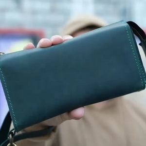 Genuine Leather <b>Wallet</b> for Men Women High Quality Factory Made Lightweight with Customized Logo Design Wholesale Price - Product Image 1