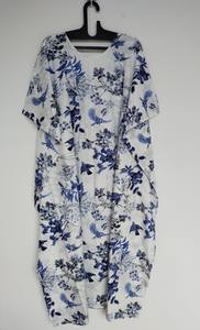 Robe kaftan en coton indien faite à la main, paréo de plage, coupe décontractée, kimono - Product Image 3