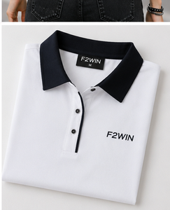 Camiseta Deportiva para Mujer Force 2 Win Blanca, Manga Corta, Color Sólido, Transpirable, de Secado Rápido, con Estampado de Letras en la Parte Delantera, 220g, 100% Algodón - Product Image 6