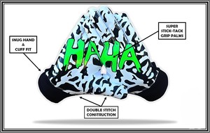 ALHUSAYNAPPAREL American Football Gloves Unisex Breathable <b>Hook</b> Loop Closure Outdoor Sports Gloves Ultra Sticky Silicone Palm - Product Image 4