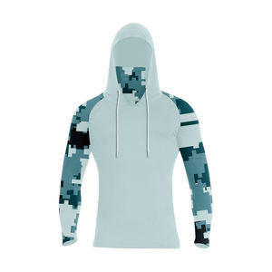 Vêtements de pêche 100% polyester et élasthanne, vêtements de sport d'extérieur, chemises à capuche pour la pêche, impression par sublimation - Product Image 2