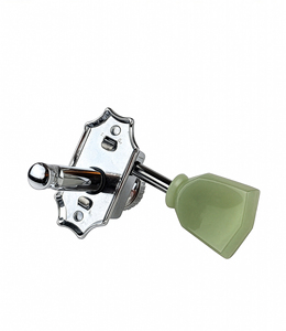 Afinadores con Bloqueo de Estilo Vintage BBSTONE Hechos en Corea, Cromados, Configuración 3+3, Relación 18:1, Llaves Tipo Tulipán para Estilo Les Paul - Product Image 4