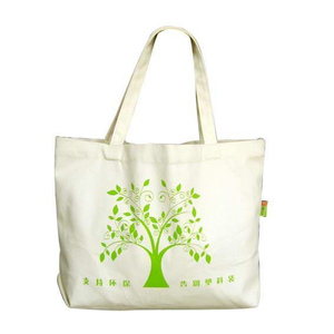 Sac fourre-tout en toile de coton biologique en gros, écologique, réutilisable, pour courses, avec logo personnalisé imprimé - Product Image 1