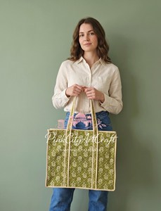 Sacs fourre-tout matelassés Jaipuri avec poche intérieure, tissu premium, design tendance, sacs faits main sans BPA. - Product Image 6