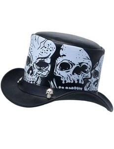 Sombreros de Cowboy de cuero auténtico para hombre y mujer, sombrero de Cowboy de piel auténtica con visera ancha y visera grande, estilo mexicana, 100% - Product Image 2