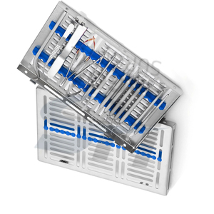 Kit de chirurgie dentaire micro-parodontale, 10 pièces, acier inoxydable, revêtement noir, manuel, stérilisable, CE ISO - Product Image 5
