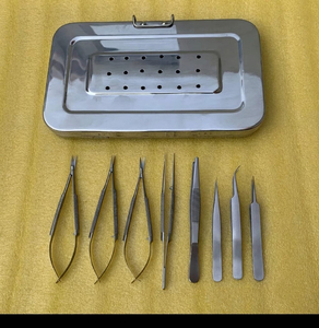 Juego de Instrumentos Básicos para Microcirugía con Estuche, Acero Inoxidable Alemán, Reutilizables y Autoclavables - Product Image 6