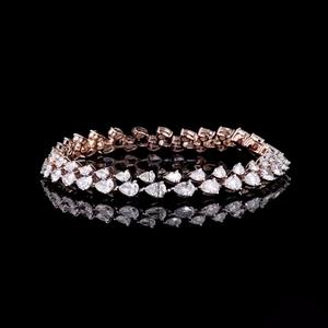 Pear Cut Lab Grown Diamond Tennis <b>Bracelet</b> in <b>14K</b> Solid <b>Gold</b> for Certified Luxury Valentine Gift for Her Anniversary Engagement - Product Image 3