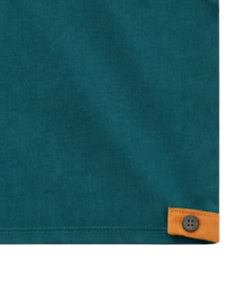 Ensemble débardeur sans manches et short vert sarcelle pour homme, tenue décontractée d'été en coton avec bordure orange et cordon de serrage, ensemble deux pièces coupe élégante - Product Image 4