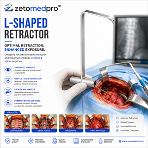 Rétracteurs manuels Zelpi à angle de 90 degrés en acier inoxydable allemand, instruments chirurgicaux orthopédiques - Product Image 3