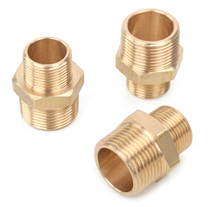 Conectores y Adaptadores de Latón Industrial Roscados para Tuberías, Conexiones Hexagonales Reductoras para Líneas de Agua, Gas y Aire - Product Image 5