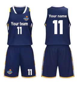 Ensemble d'uniformes de basketball imprimés respirants de haute qualité pour hommes, tailles plus grandes, maillot et short réversibles, tenue d'entraînement - Product Image 6
