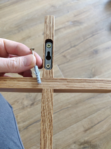 Croix chrétienne murale en bois de chêne, faite à la main, style minimaliste moderne, durable, décoration religieuse pour la maison et l'église - Product Image 2