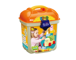 OXFORD BEBE Rompecabezas de Animales, Juego de Bloques de Construcción de Plástico de Piezas Grandes, Tema Animal, Juguete Educativo, 30 Piezas, ABS, para Niños de 0 a 4 Años - Product Image 1