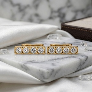 สตั๊ดแถบช่องกลม0.10CTW - Product Image 1