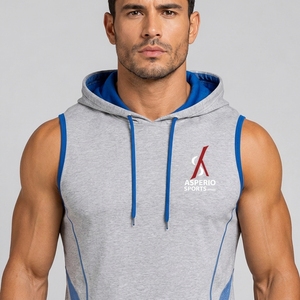 Sweat-shirts d'été pour hommes en gros, service OEM personnalisé, respirants, écologiques, en polyester/coton, imprimés, pour le sport, à bas prix - Product Image 6