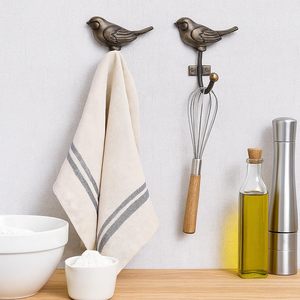 Ganchos Decorativos de Pared con Forma de Pájaro para Colgar Ropa de Niños, Llaves, Perchero de Hierro Antiguo Vintage, Elegante Soporte de Pared para Llaves - Product Image 2