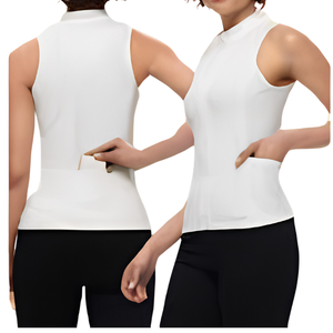 Women's <b>Golf</b> Tank <b>Top</b> Heated Breathable Quick Dry Lightweight Windproof Waterproof Quilted Puffer Insulated <b>Sleeveless</b> Full Zip - Product Image 4