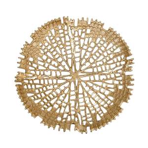 Bol décoratif doré sur piédestal, fait main en métal, organiseur de fruits et légumes, plaqué or, décoration de cuisine et de maison, accent de luxe, idéal pour un cadeau. - Product Image 2