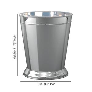 Cubo de Basura de Acero Inoxidable con Acabado Espejo Plateado, Ideal para Baño, Oficina y Espacios Públicos, Elegante y Duradero, Cubo de Basura Interior - Product Image 2
