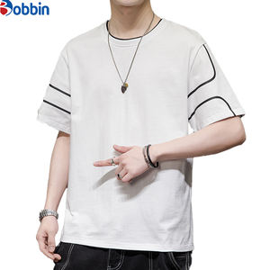 Meilleur fabricant de t-shirts pour hommes grande taille personnalisables à manches courtes, coupe classique, été, demi-manches, devant en soie/coton respirant - Product Image 5