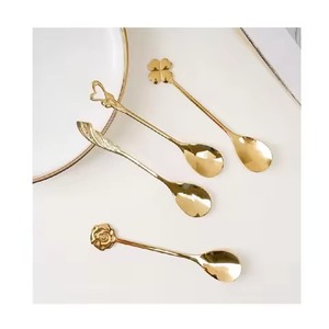 ช้อนชาโลหะสำหรับบุฟเฟ่ต์ ช้อนกาแฟสแตนเลส ช้อนน้ำตาล ช้อนขนมหวาน สำหรับบริการบนโต๊ะอาหาร - Product Image 2