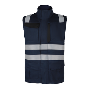 Gilet de sécurité en polyester respirant et confortable à haute visibilité, vêtements de travail réfléchissants EPI - Product Image 5