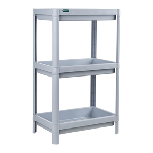 Large Hokori 3-Tier Storage Rack Multifunctional Heavy Duty <b>Plastic</b> Organizer <b>Shelf</b> Modern Portable for Kitchen Bathroom - Product Image 3