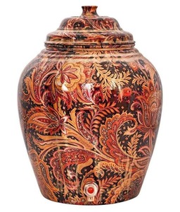 Distributeur d'eau en cuivre couleur terre, finition lisse, personnalisable en usine - Product Image 1