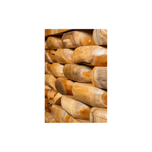 Mesa de Centro de Lujo de Teca Pebble-Stack, Mueble Rústico Moderno Hecho a Mano con Raíz de Teca Sólida para Salas de Estar y Cafeterías por ARTERRA - Product Image 2