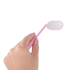 Stainless Steel Eyelash Extension <b>Mirror</b> Professional Beauty Tool Handheld Lash <b>Mirror</b> With Lightweight Handle - Product Image 1
