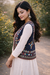 Veste d'hiver pour femme avec motif Suzani brodé à la main, tissu blanc, cadeau pour demoiselle d'honneur ou vêtements pour femme, vente en gros OEM ODM - Product Image 3