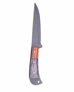 Ensemble de couteaux de chef en acier carbone forgé à la main, 5 pièces, manche en résine, moderne, pour droitier, étui en cuir, finition haute brillance, fait main sur mesure - Product Image 6