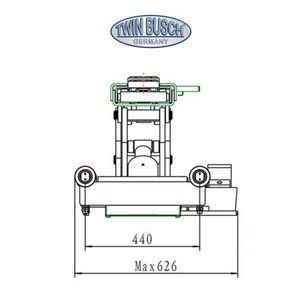Jack senza assale per sollevatore a forbice TWSA-50U-G - Product Image 3