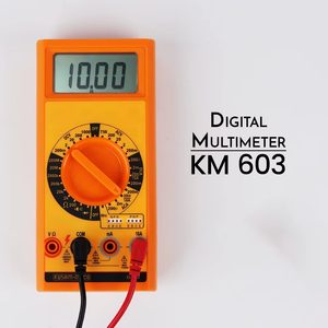 มัลติมิเตอร์ดิจิตอลคุณภาพสูง KUSAM 1999 รุ่น 603 ใช้แบตเตอรี่ 9V วัสดุทองแดงและพลาสติก น้ำหนักเบา อุปกรณ์วัดไฟฟ้า - Product Image 3