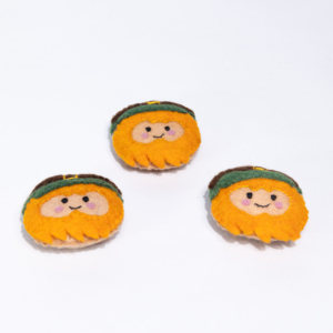 Adorno de Cabeza de Duende de Lana Hecho a Mano de 7 cm para Niños, Decoración del Día de San Patricio, Artesanía de Fieltro de Comercio Justo, Regalo Ecológico - Product Image 2