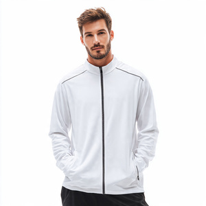 <b>Mens</b> Casual Sports Training <b>Jacket</b> Quick Dry Running Outerwear <b>Lightweight</b> Fitness Gym Zip Up Top For Workout And Travel Use - Product Image 1