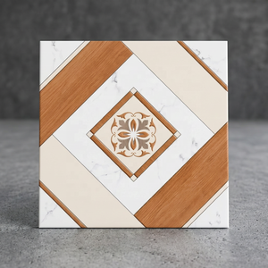 Foshan High Quality 400x400mm <b>Wood</b> Ceramic Floor Tile Hotel <b>Wood</b> Look Tile Apartment <b>Wood</b> Ceramic Tile House Timber Porcelain - Product Image 4