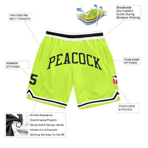 Pantalones Cortos Deportivos de Baloncesto de Estilo Urbano Informal y Holgado, Ligeros, de Secado Rápido, con Tejido de Malla, para Gimnasio - Product Image 2