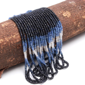 Natural Sapphire Gemstone Beads <b>String</b> Natural Shaded Sapphire Stone Beads For Jewelry Making Loose Gemstone Beads Wholesale - Product Image 6