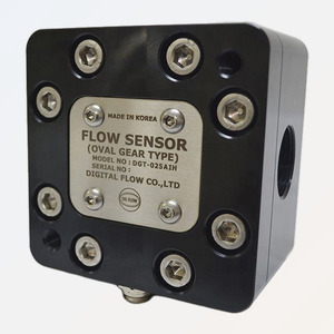 Débitmètre d'huile numérique DGT-025AIH coréen à engrenages ovales, capteur de débit à filetage mâle, fabriqué en Corée, en aluminium - Product Image 5