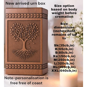 Custom Engraved Wooden Resin Urn Box: Pet/Human <b>Memorial</b> Keepsake urn <b>Memorial</b> Keepsake by AYAANS - Product Image 5