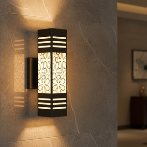 Applique murale carrée/rectangulaire Auto Cad Layout 3500K (blanc chaud) Vietnam CM Decor en acier/inox pour salon/chambre/hall - Product Image 6