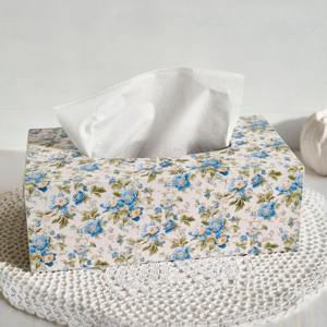 Caja de pañuelos de madera impresa con múltiples compartimentos, organizador de escritorio, estuche mayorista - Product Image 1