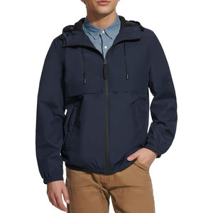 Chaqueta Cortavientos Impermeable con Capucha para Hombre, Colores y Logotipo Personalizables, Ropa Deportiva Transpirable para Correr y Entrenar - Product Image 3